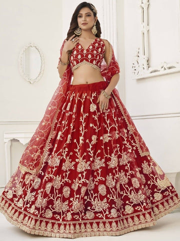 Buy online Bridal Lehenga Set Fabric Georgette All from ethnic wear for  Women by Paradise Plaza for ₹16000 at 20% off | 2024 Limeroad.com