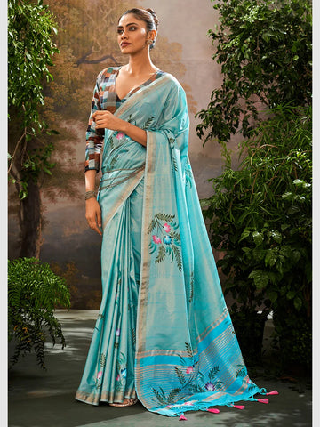 Soft Silk Embroidery Saree