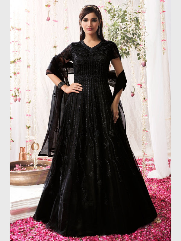 Butterfly Net - Anarkali Salwar Kameez - Indian Dress - C704C ...